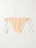 PEONY NET SUSTAIN Striped Stretch ECONYL Bikini Briefs NET A PORTER