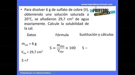 Ejercicios De Solubilidad Para Secundaria Resueltos Sexiezpix Web Porn