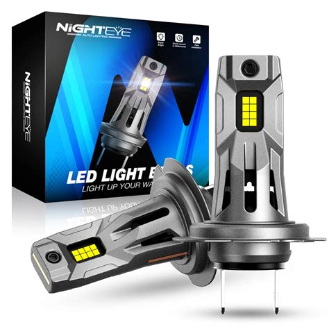 NIGHTEYE-H7-LED-Headlights-20000LM-Canbus-Mini-Size-H7-Light-Bulbs-60W ...