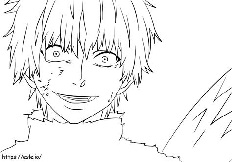 Awesome Kaneki Ken Coloring Page