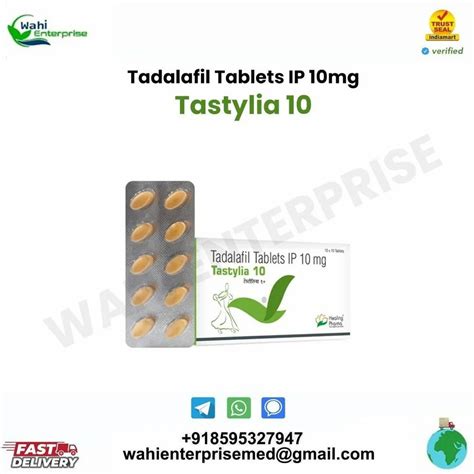 Tastylia 10 Tadalafil Tablets IP 10 Mg At Rs 45 Stripe In New Delhi