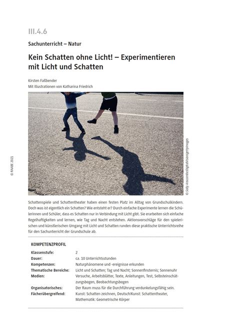 Experimentieren Mit Licht Und Schatten