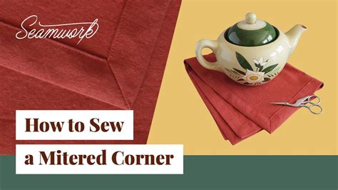 Tutorial How To Sew A Mitered Corner Youtube