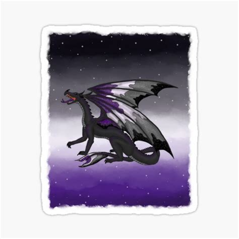 Ace Pride Dragon Sticker For Sale By Vanissafberg Redbubble