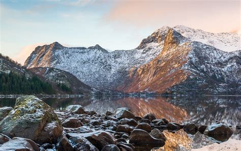 Wallpaper Landscape Mountains Sea Lake Water Rock Nature