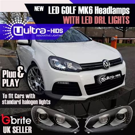 Golf Mk Drl Bi Xenon Headlamps Gtd R Gti Daytime Running Lights