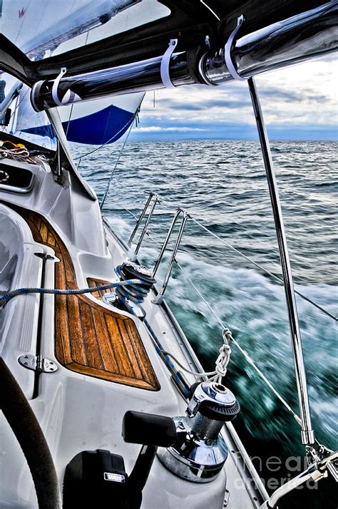 Sailing On Port Tack And Heeled Over Photograph By Craig Minielly