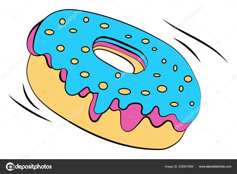 Dounut Doble Acristalamiento Con Espolvorea Vector O Ilustración De