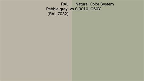 Ral Pebble Grey Ral 7032 Vs Natural Color System S 3010 G60y Side By