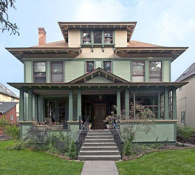 Best American Foursquare Houses Images On Pinterest For The Home