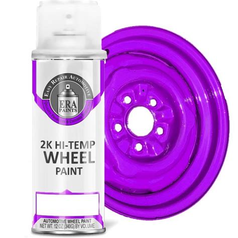 Get the most durable 2K High Temp Purple Wheel Paint - easiest to apply!