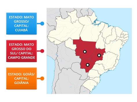 Quais São Os Estados Da Região Centrooeste - Região Centro-Oeste: estados e capitais - Imagem com legenda