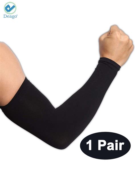 Deago Uv Sunscreen Sports Protective Arm Sleeves For Men And Women Running Cycling Hiking