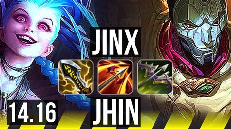 JINX Pyke Vs JHIN Senna ADC Quadra 1000 Games Godlike EUW