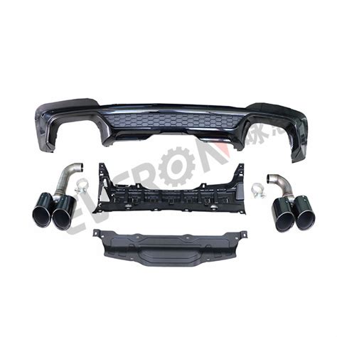 Glossy Black X3m Rear Diffuser With Tail Pipes For Bmw X3 G01 2018 2020 China Auto Parts And