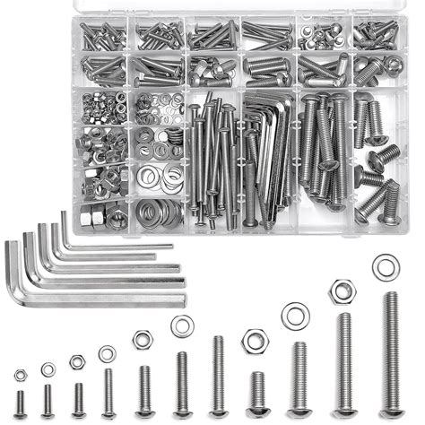 Xrfoiniu 388 Piezas De Tornillos Y Pernos Hexagonales M5 M6 M8 M10