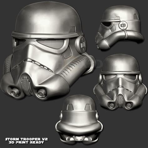 StormTrooper V2 3D Print Ready Helmet 3D Model 3D Printable CGTrader