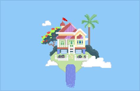 Pixilart Floating Island Getaway By Photocherry