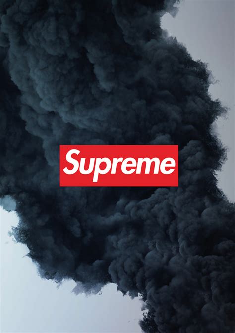 Supreme Poster Supreme Smoke Print Hypebeast Wall Art | Etsy