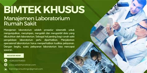 Pelatihan Manajemen Laboratorium Rumah Sakit 2024 Pelatihan Ponek