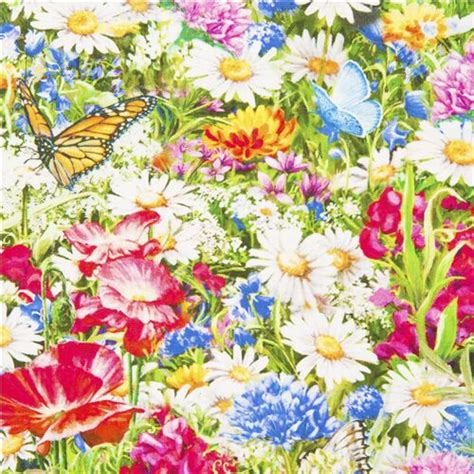 Remnant 19 X 112 Cm Garden Multi Color Fabric Timeless Treasures