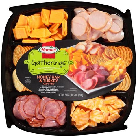 Hormel Turkey And Ham With Cheese And Crackers Party Tray Hy Vee Aisles Online Grocery Shopping