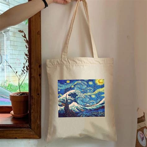 Ecobag Bolsa Van Gogh Tumblr Ziper Sacola Shopee Brasil