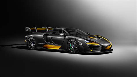 HD wallpaper: black and yellow Lotus sports car, McLaren Senna, Carbon ...