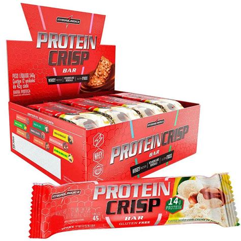 Protein Crisp Bar Integralm Dica Sabor Leite Ninho C Creme De Avel