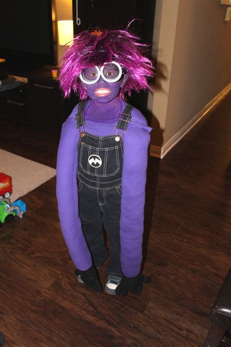 Purple Minion Costume In 2023 Trio Halloween Costumes Halloween