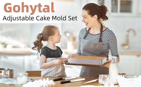 Gohytal Cadre Patisserie Rectangulaire Moule Reglable Patisserie Moule