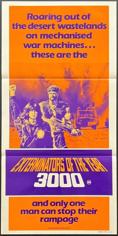 All About Movies - Exterminators Of The Year 3000 Poster Original Daybill 1983 Aka Death Warriors