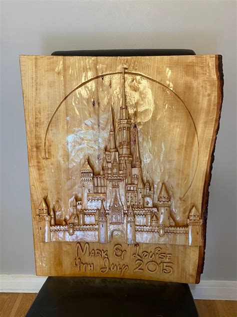 Disney Castle Wood Carving Disney Collector Disneyland Disney Etsy