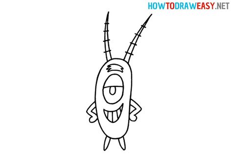 How To Draw Plankton From SpongeBob Spongebob Drawings Easy Drawings