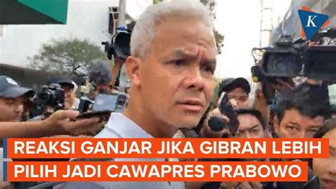 Respons Ganjar Jika Gibran Pilih Jadi Bacawapres Prabowo Dibanding