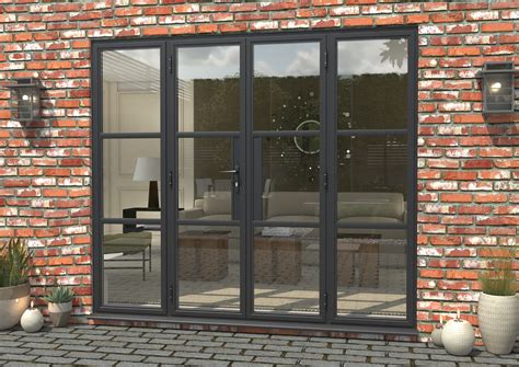 2400mm Grey Heritage Aluminium French Doors Bifold Doors At Climadoor