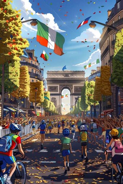 Fondo Del Desfile De Apertura De Los Juegos Olímpicos De París 2024