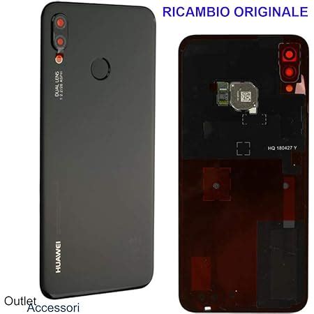 Originale Scocca Copribatteria Copri Batteria Vetro Posteriore Huawei