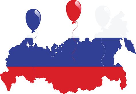 The Russian Map And Flag Vector Art At Vecteezy