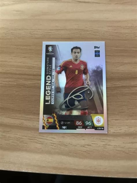 TOPPS MATCH Attax Euro 2024 LSS 16 Xavi Legend Signature Style EUR