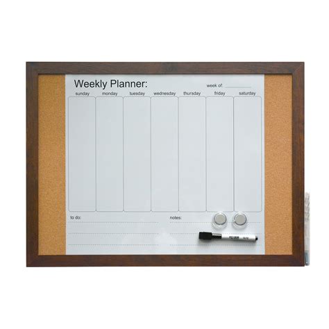 Pen Gear Combo Board With Cork Whiteboards Calendar And