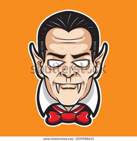 Scary Dracula Head Cartoon Vector Stock Vector (Royalty Free ...