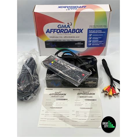 GMA Affordabox Digital Box TV Receiver Shopee Philippines