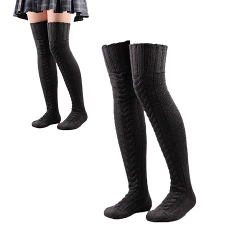 Buy Women Thigh High Socks Over The Knee Socks Long Knee High Socks