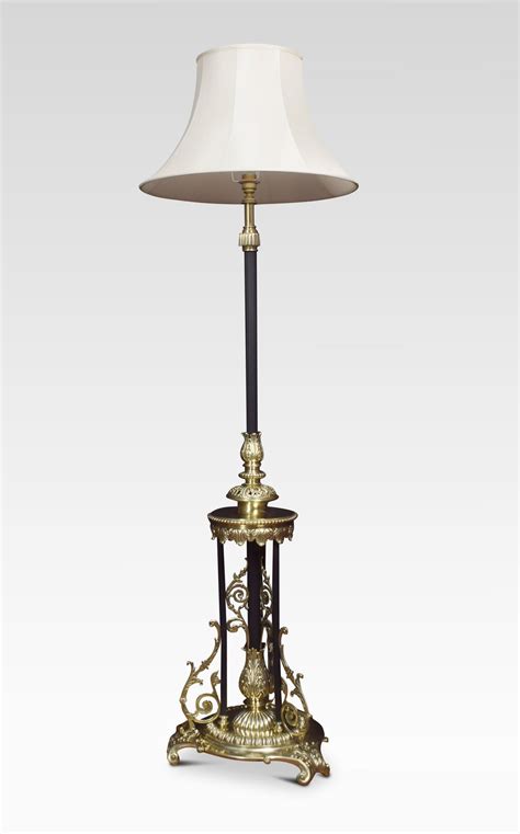 Antiques Atlas Brass Standard Lamp And Shade