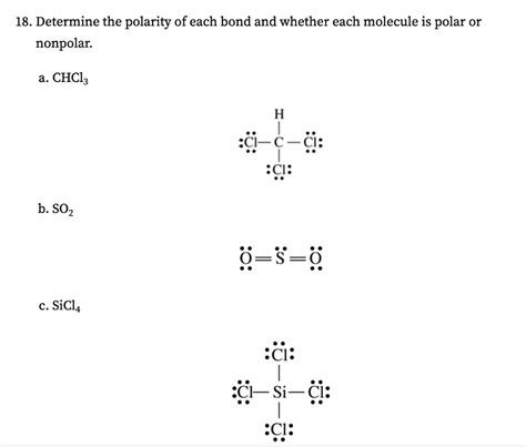 Video Solution 18 Determine The Polarity Of Each Bond And Whether