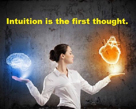 Intuition Is The First Thought Dr Irina Webster