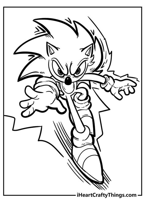 Movie Sonic Coloring Pages Coloring Home