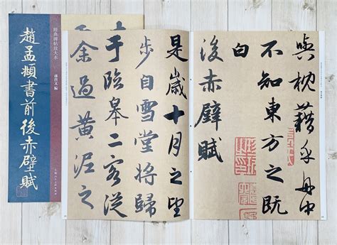 正大筆莊 《趙孟頫書前後赤壁賦》經典碑帖放大本 孫寶文 編 上海人民美術出版社 趙孟頫 前後赤壁賦 赤壁賦 上海人民美術 經典碑帖 放大本