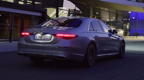 Mercedes S Class 2021 Driving At Night New Digital Lights In Action